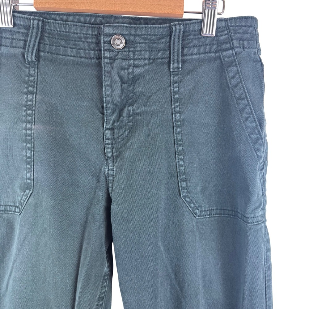 Prana Sancho Boyfriend Pants Women 0 Charcoal Gray Organic Cotton Utility Twill